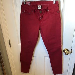 True Religion Red Jeans/Pants